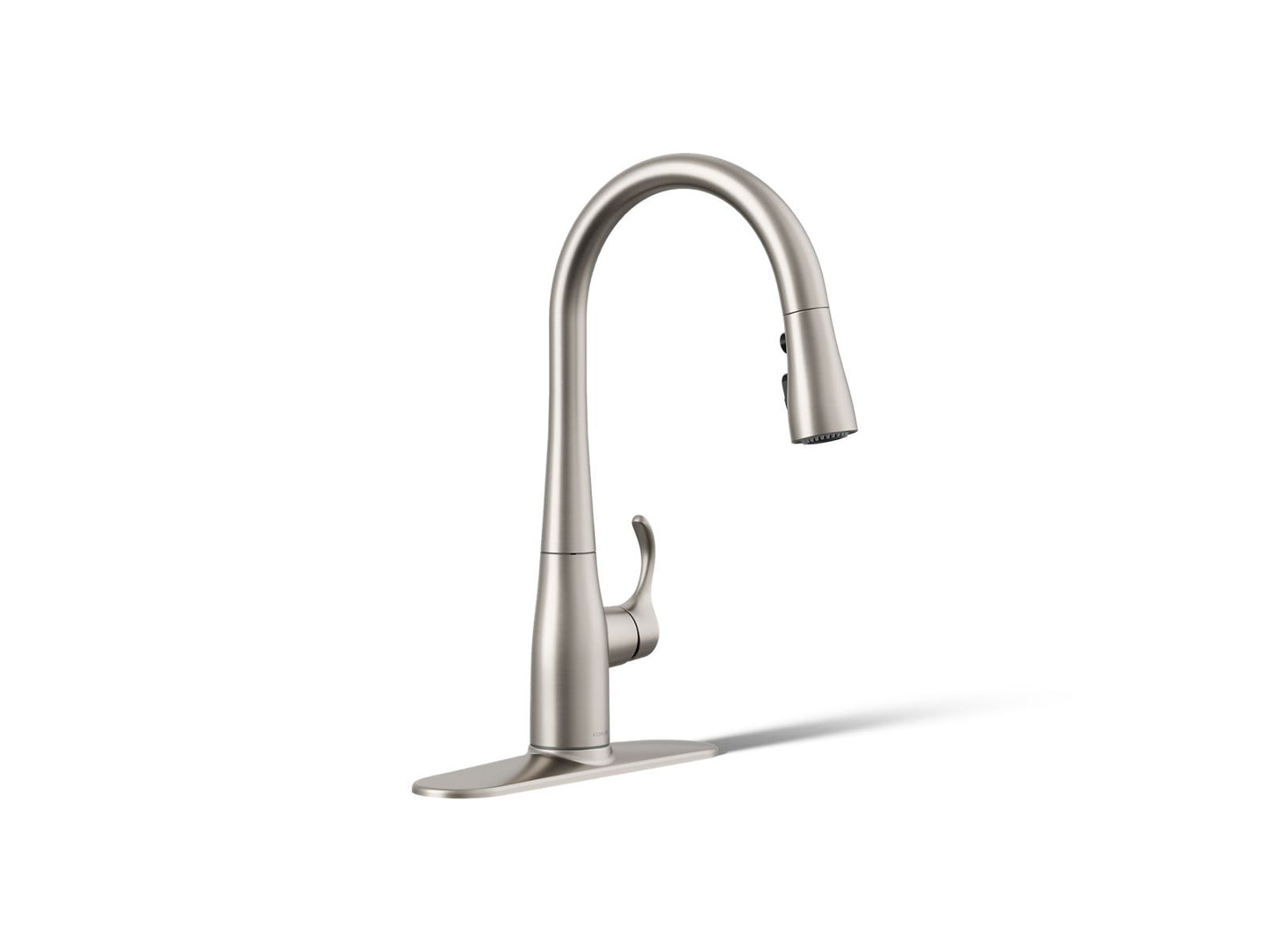 KOHLER K-597 Simplice Compact pull-down kitchen sink faucet with three-function sprayhead
