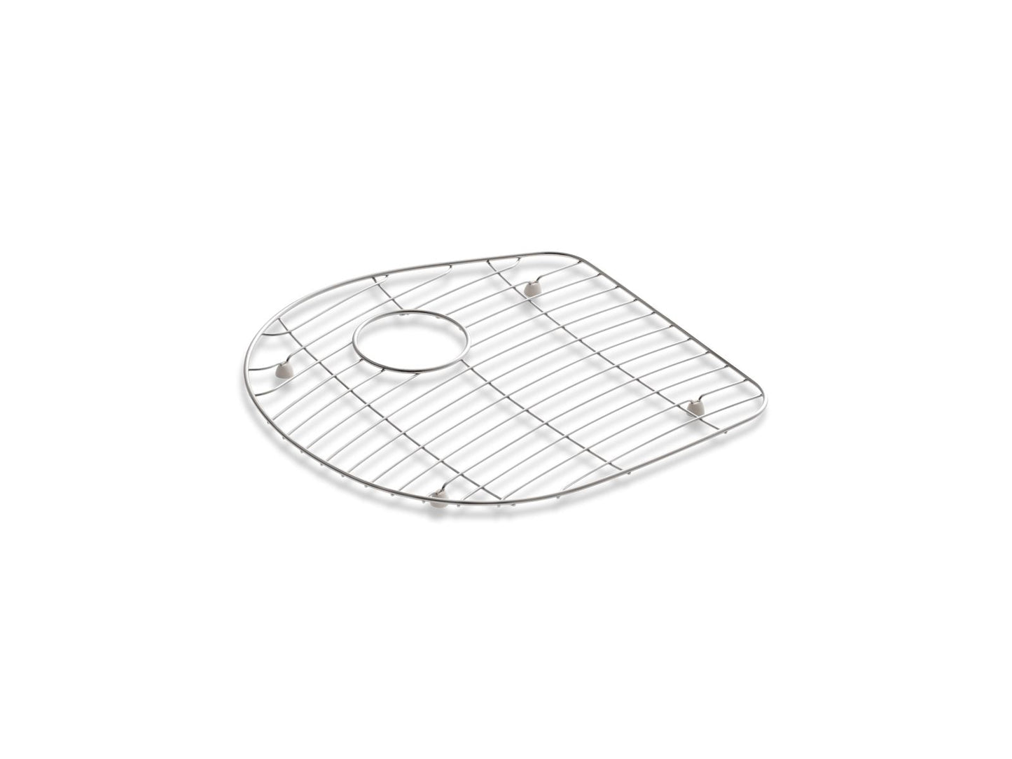 KOHLER K-6070 Iron/Tones Stainless steel sink rack, 16-3/8" x 16-5/16" for left-hand bowl of K-6498 Iron/Tones Smart Divide kitchen sink