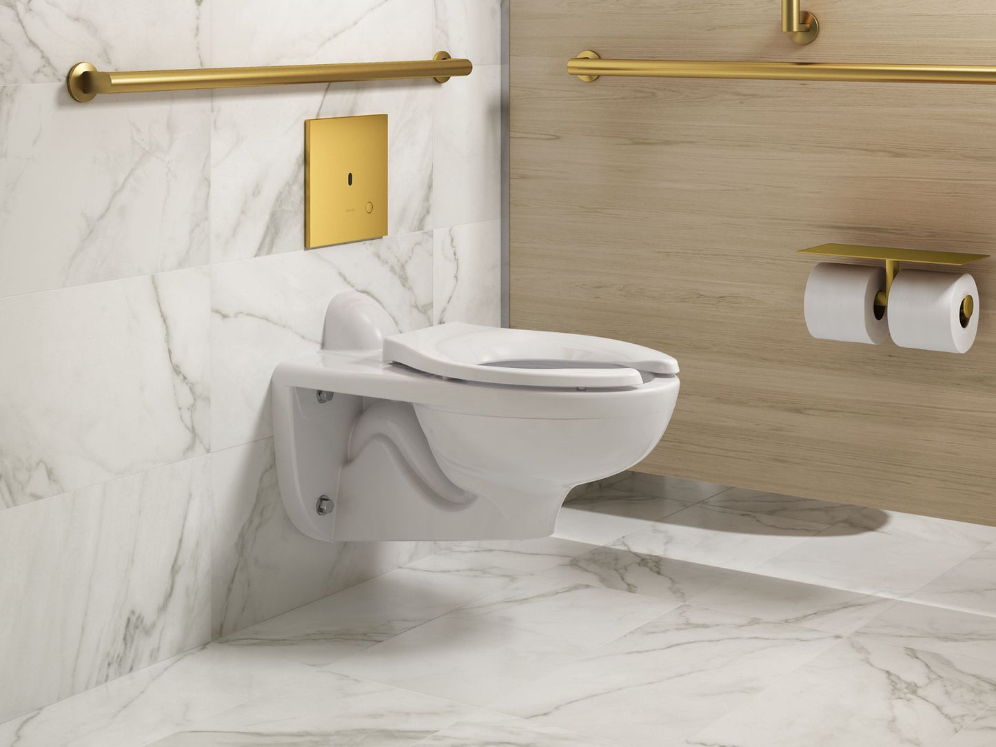 KOHLER K-60TB00U50 Mach Flex Metal Faceplate for Concealed Touchless Toilet Flushometer, (1.1 / 1.6 GPF), Vibrant Brushed Mod