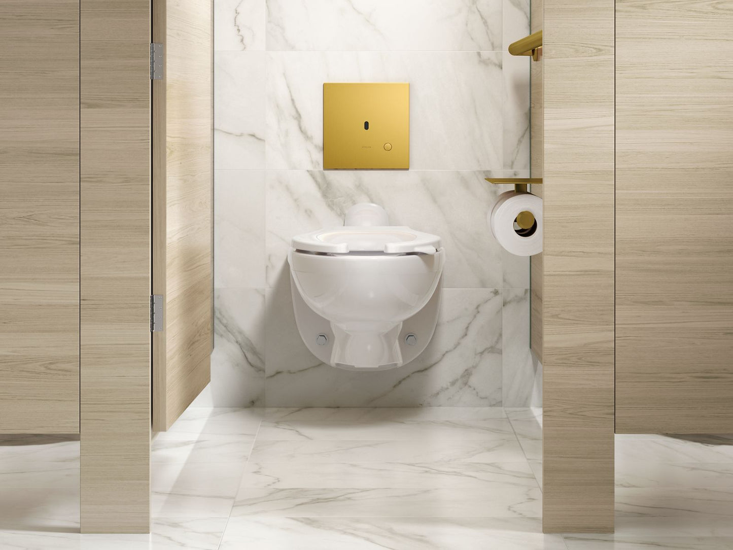 KOHLER K-60TB00U50 Mach Flex Metal Faceplate for Concealed Touchless Toilet Flushometer, (1.1 / 1.6 GPF), Vibrant Brushed Mod