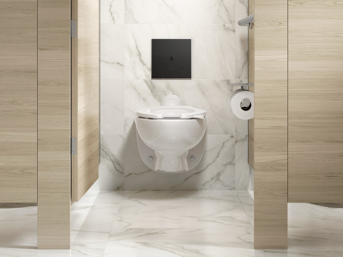 KOHLER K-61TB10S50-7BK Mach Flex Glass faceplate for concealed touchless toilet flushometer, dual-flush (1.1 / 1.28 gpf),...