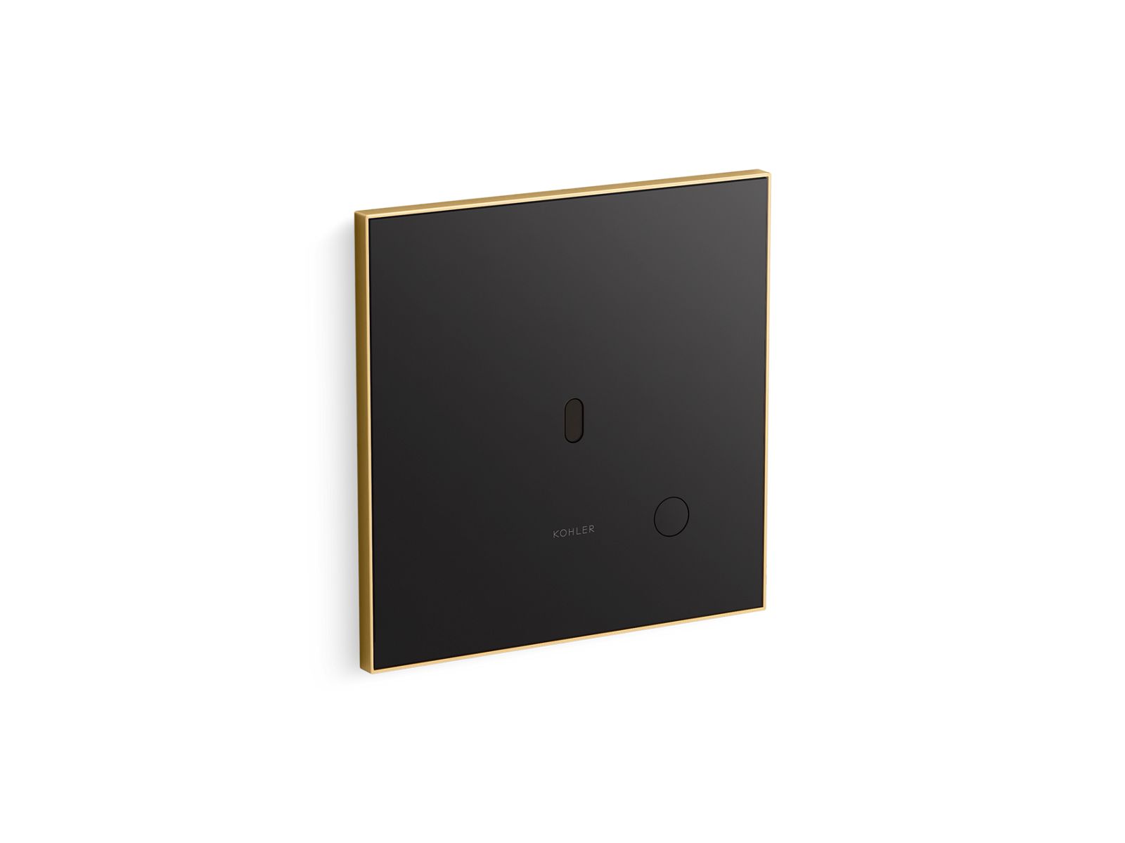 KOHLER K-61TB10T50-7BK Mach Flex Glass Faceplate for Concealed Touchless Toilet Flushometer, Dual-flush (1.0 / 1.6 GPF), Vibr