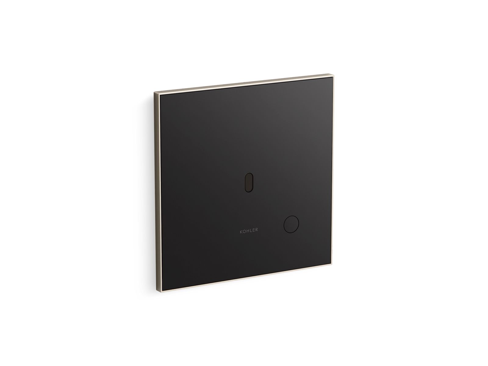 KOHLER K-61TB10T50-7BK Mach Flex Glass Faceplate for Concealed Touchless Toilet Flushometer, Dual-flush (1.0 / 1.6 GPF), Vibr