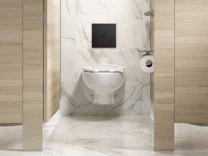 KOHLER K-61TB10T50-7BK Mach Flex Glass Faceplate for Concealed Touchless Toilet Flushometer, Dual-flush (1.0 / 1.6 GPF), Vibr