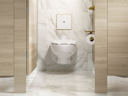 KOHLER K-61TB10U50-0WH Mach Flex Glass Faceplate for Concealed Touchless Toilet Flushometer, Dual-flush (1.1 / 1.6 GPF), Vibr