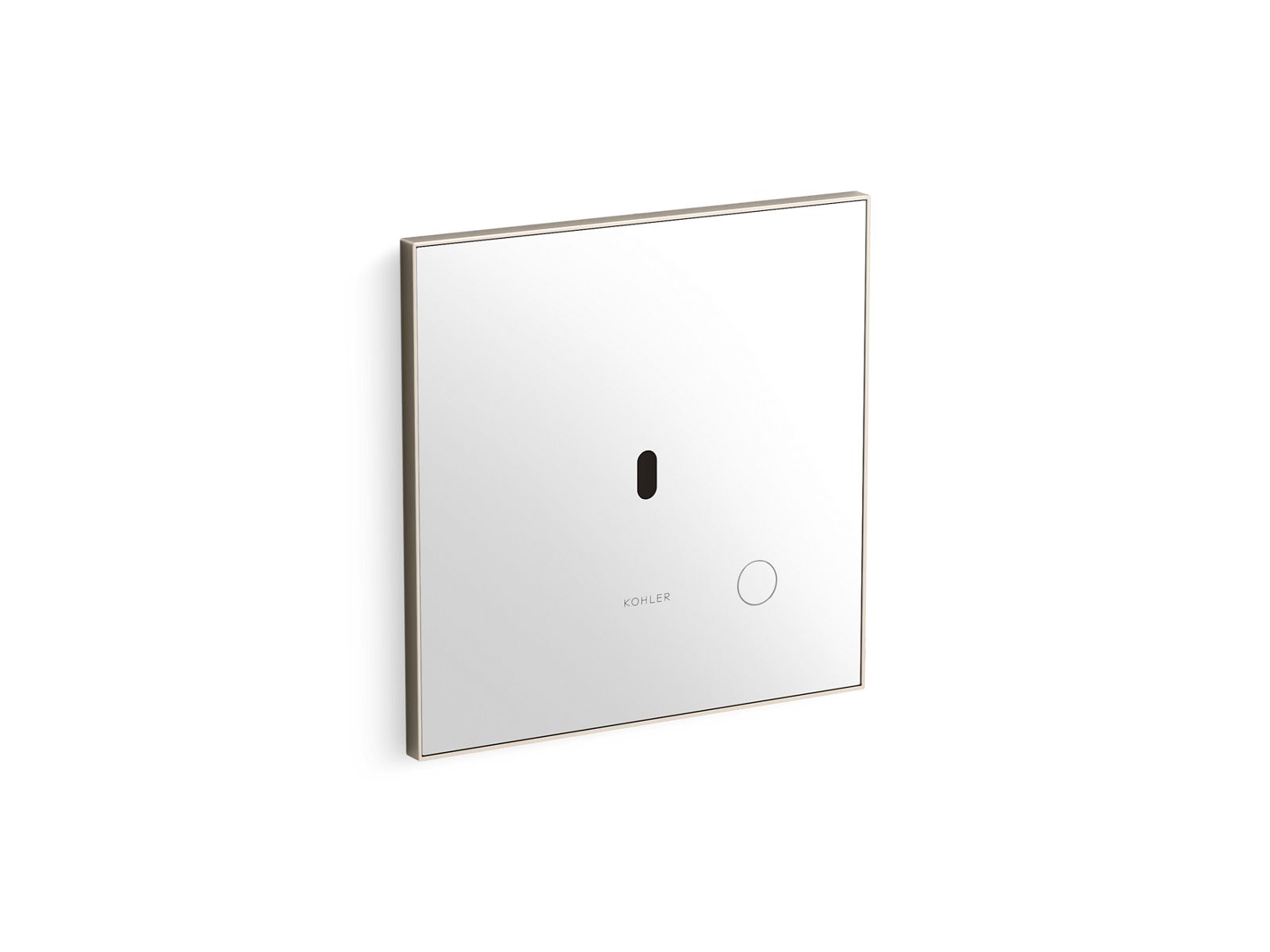 KOHLER K-61TB10U50-0WH Mach Flex Glass Faceplate for Concealed Touchless Toilet Flushometer, Dual-flush (1.1 / 1.6 GPF), Vibr