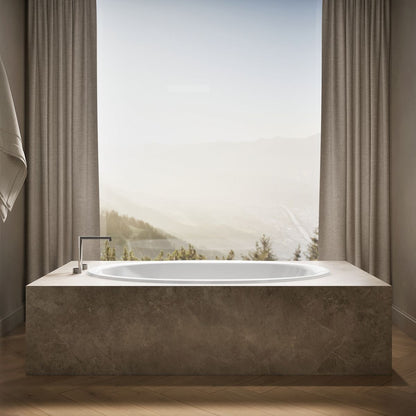 KOHLER K-6346 Sunward 66" x 42" drop-in bath