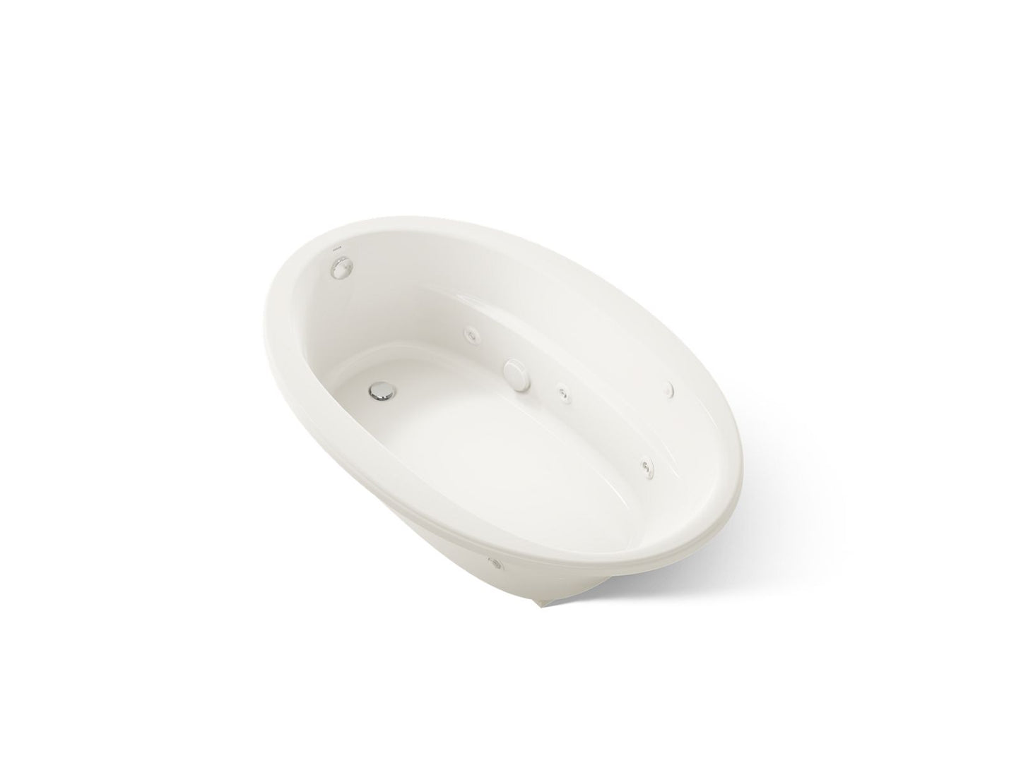 KOHLER K-6347-CB Sunward 66" x 42" drop-in whirlpool bath