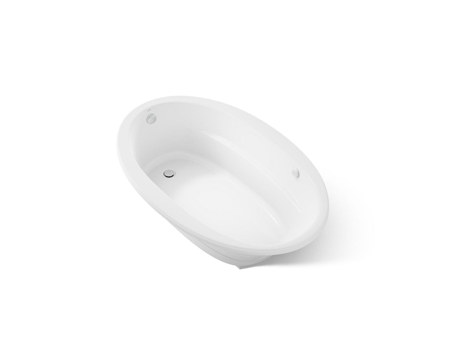 KOHLER K-6347-GH Sunward 66" x 42" drop-in Heated BubbleMassage air bath