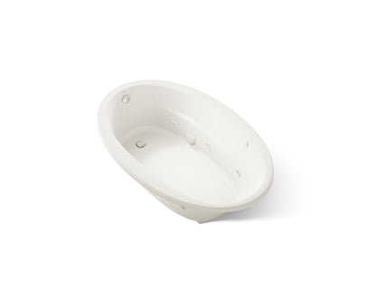KOHLER K-6347-W1 Sunward 66" x 42" drop-in whirlpool bath with Bask heated surface