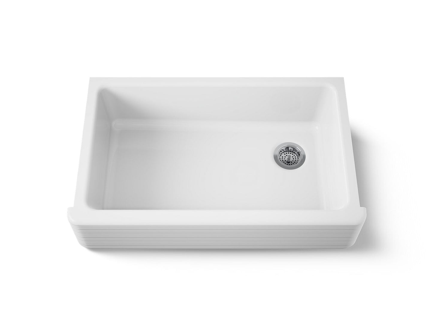 KOHLER K-6351 Hayridge Whitehaven 35-11/16" undermount single-bowl farmhouse kitchen sink
