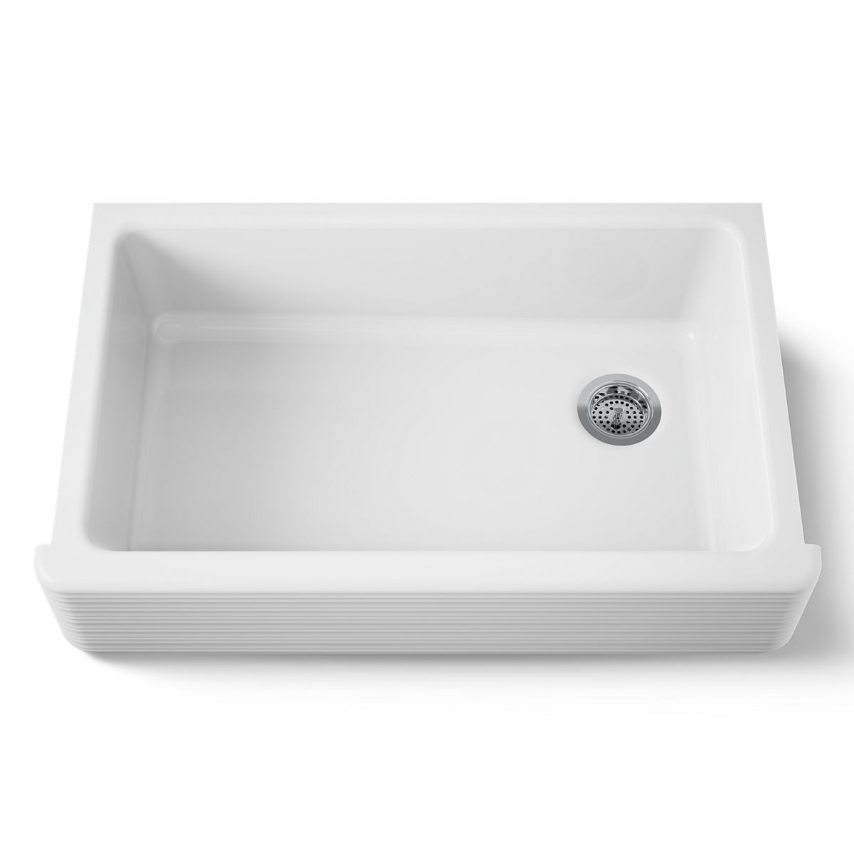 KOHLER K-6351 Hayridge Whitehaven 35-11/16" undermount single-bowl farmhouse kitchen sink