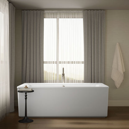 KOHLER K-6366 Stargaze 72" x 36" freestanding bath with straight shroud