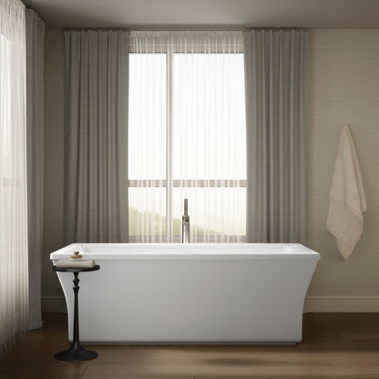 KOHLER K-6367 Stargaze 72" x 36" freestanding bath with fluted shroud