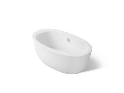 KOHLER K-6369 Sunstruck 65-1/2" x 35-1/2" freestanding bath with fluted shroud