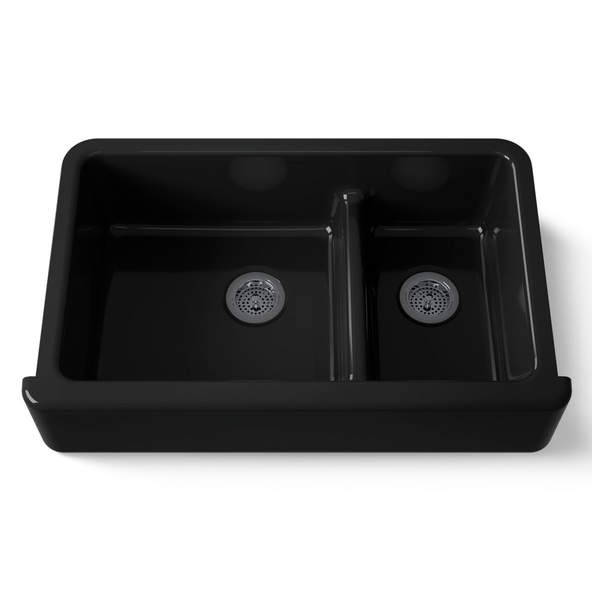 KOHLER K-6427 Whitehaven Smart Divide 35-3/4" undermount double-bowl farmhouse kitchen sink