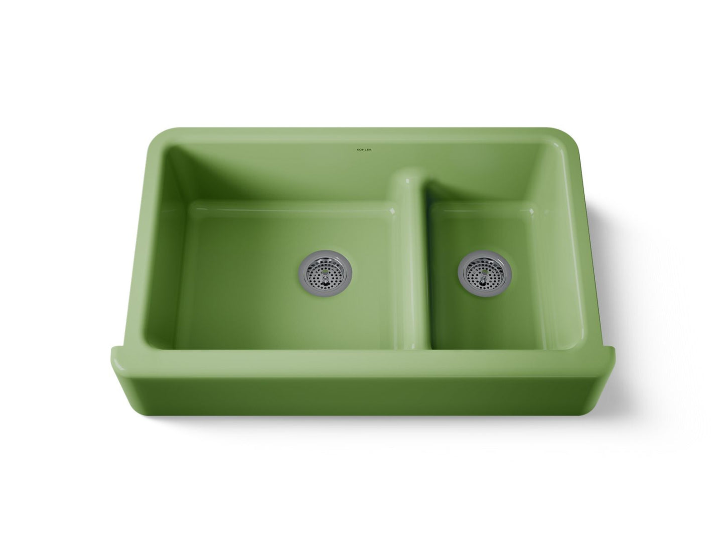 KOHLER K-6427 Whitehaven Smart Divide 35-3/4" undermount double-bowl farmhouse kitchen sink