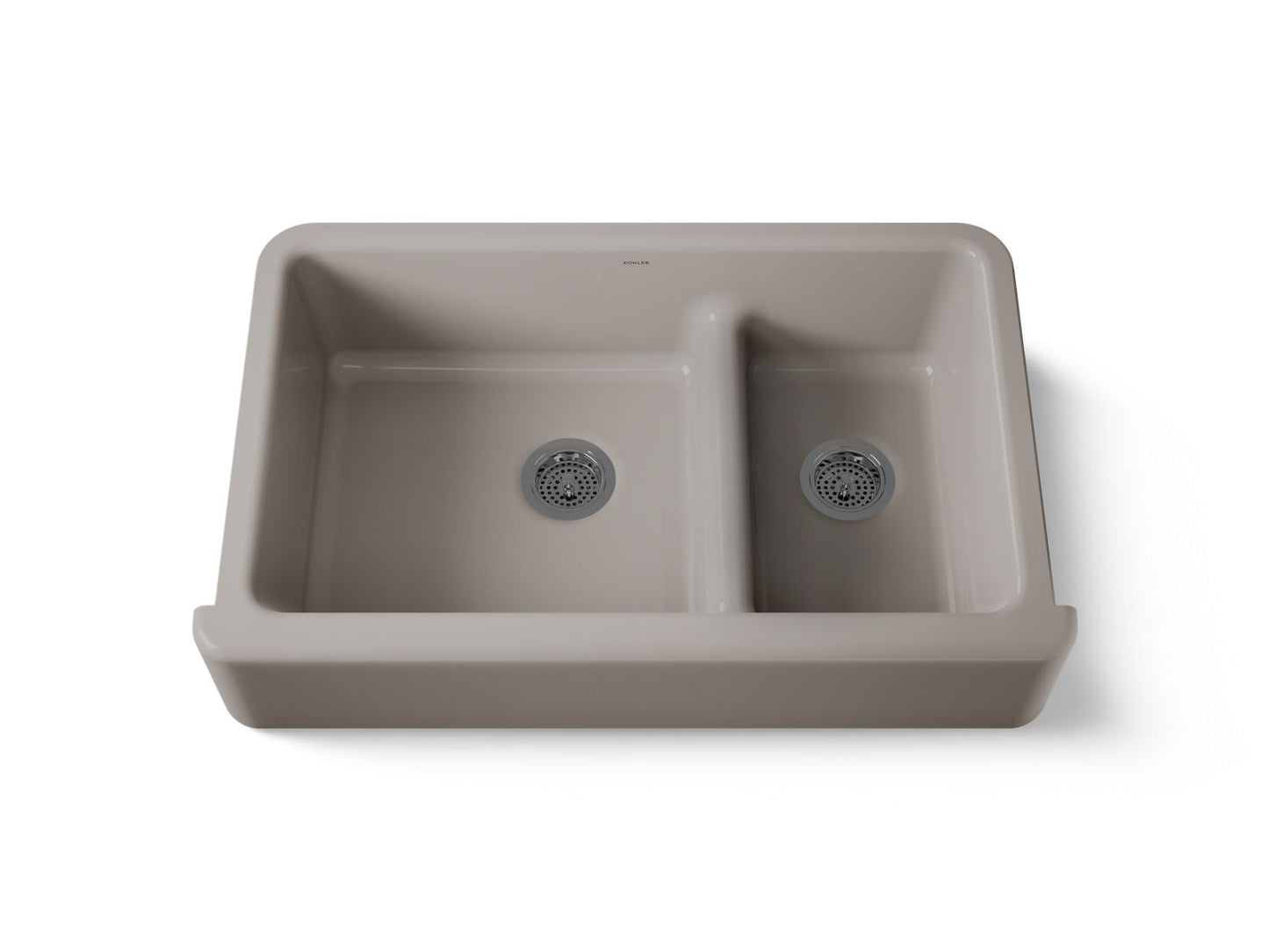 KOHLER K-6427 Whitehaven Smart Divide 35-3/4" undermount double-bowl farmhouse kitchen sink