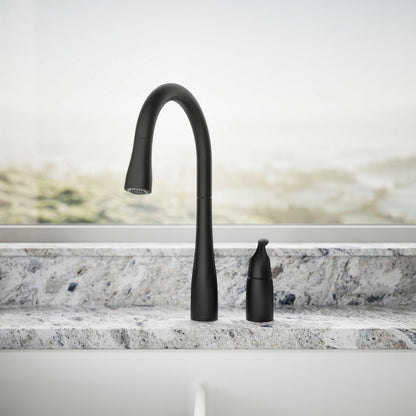 KOHLER K-647 Simplice Pull-down kitchen sink faucet with three-function sprayhead