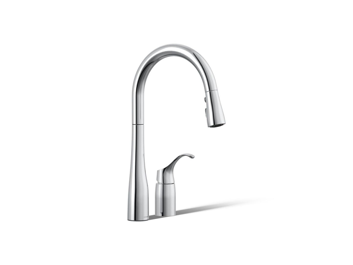 KOHLER K-647 Simplice Pull-down kitchen sink faucet with three-function sprayhead