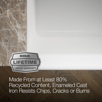 KOHLER K-6487 Whitehaven 29-3/4" undermount single-bowl farmhouse kitchen sink