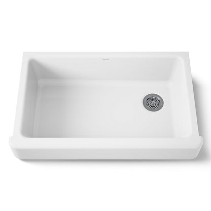 KOHLER K-6488 Whitehaven 35-1/2" undermount single-bowl farmhouse kitchen sink