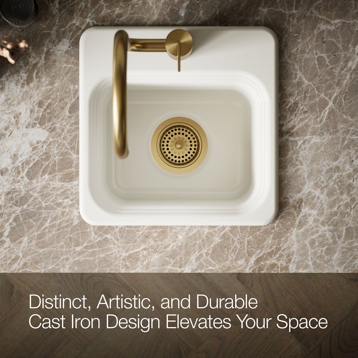 KOHLER Northland™ 15" top-mount single-bowl bar sink