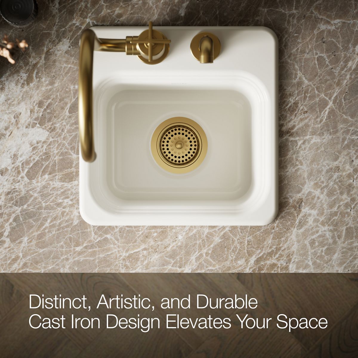 KOHLER Northland™ 15" top-mount single-bowl bar sink