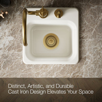 KOHLER Northland™ 15" top-mount single-bowl bar sink
