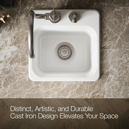KOHLER Northland™ 15" top-mount single-bowl bar sink
