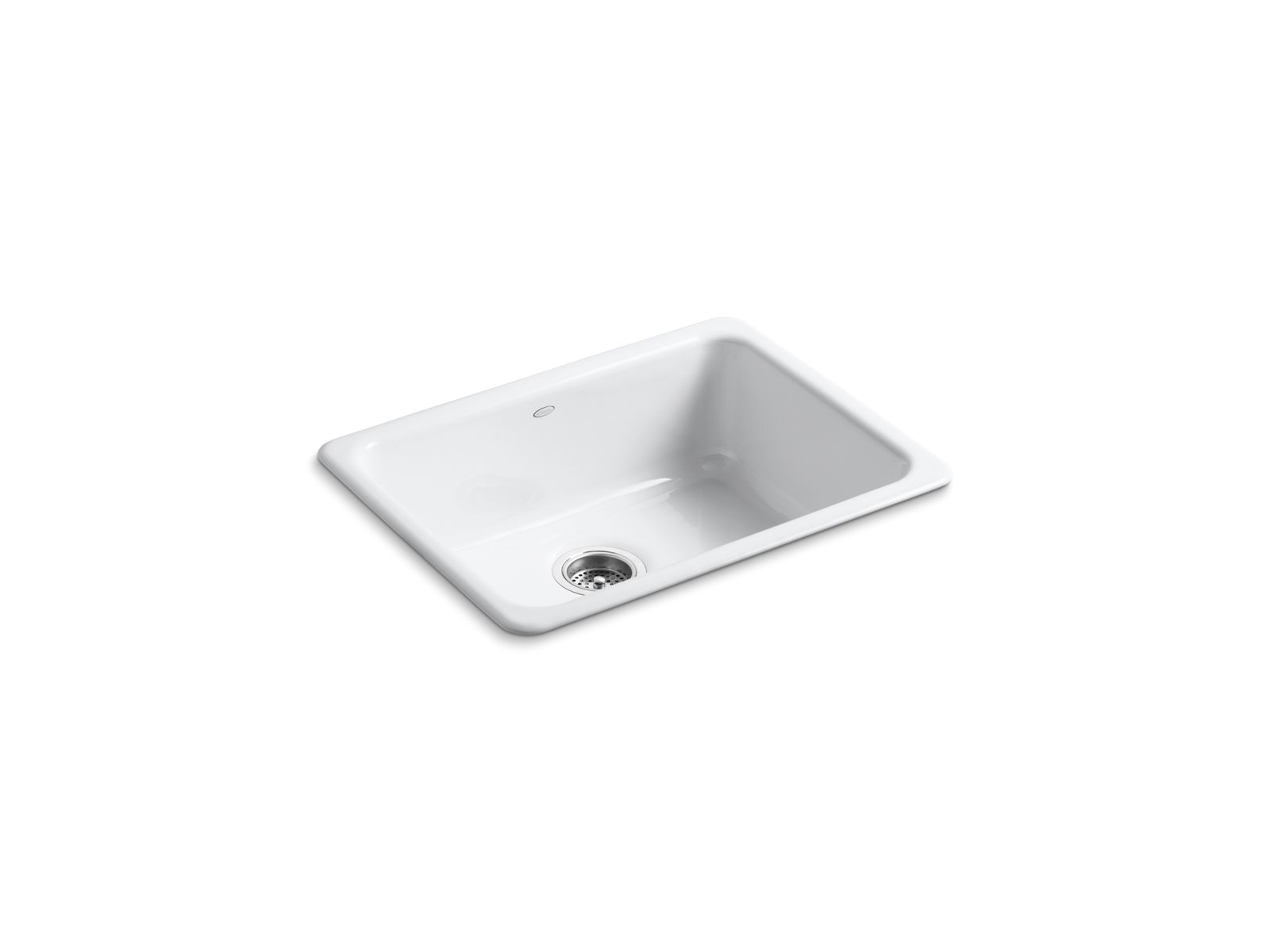 KOHLER Iron/Tones 24-1/4" top-/undermount single-bowl bar sink