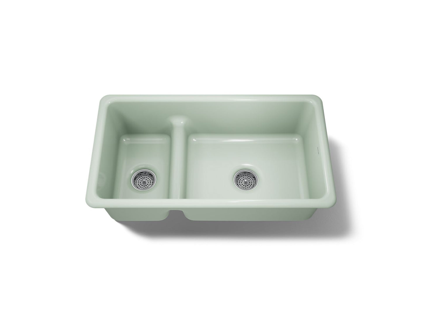 KOHLER K-6625 Iron/Tones Smart Divide 33" top-/undermount double-bowl kitchen sink