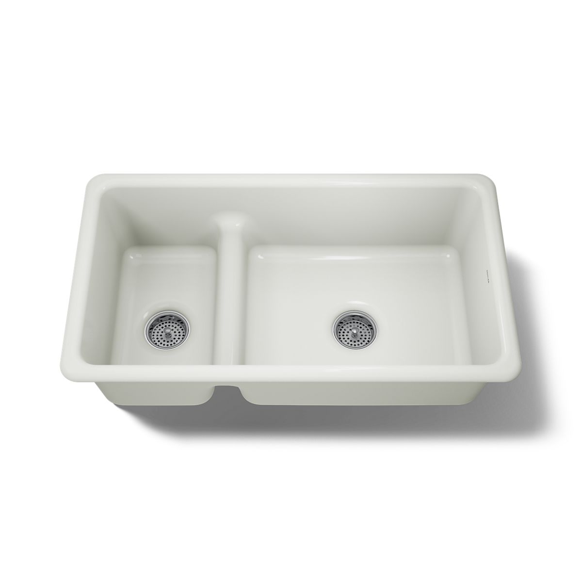 KOHLER K-6625 Iron/Tones Smart Divide 33" top-/undermount double-bowl kitchen sink
