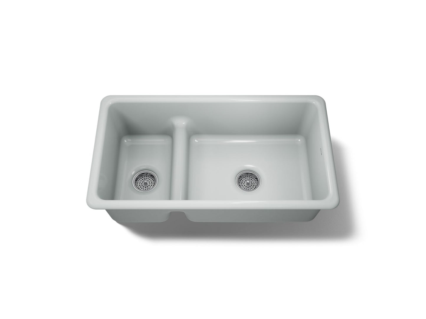 KOHLER K-6625 Iron/Tones Smart Divide 33" top-/undermount double-bowl kitchen sink