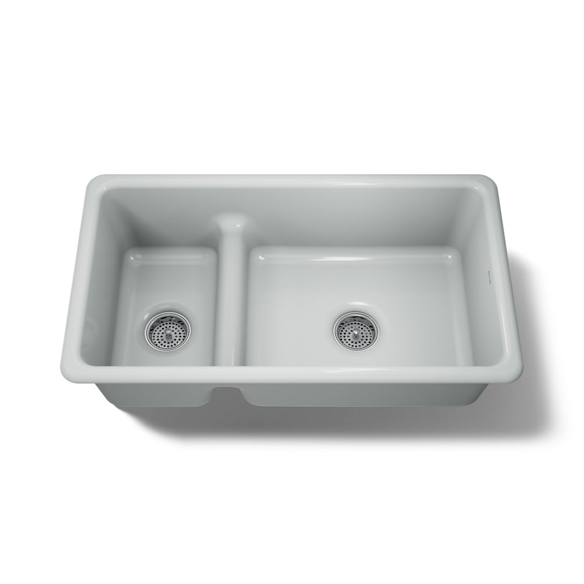 KOHLER K-6625 Iron/Tones Smart Divide 33" top-/undermount double-bowl kitchen sink