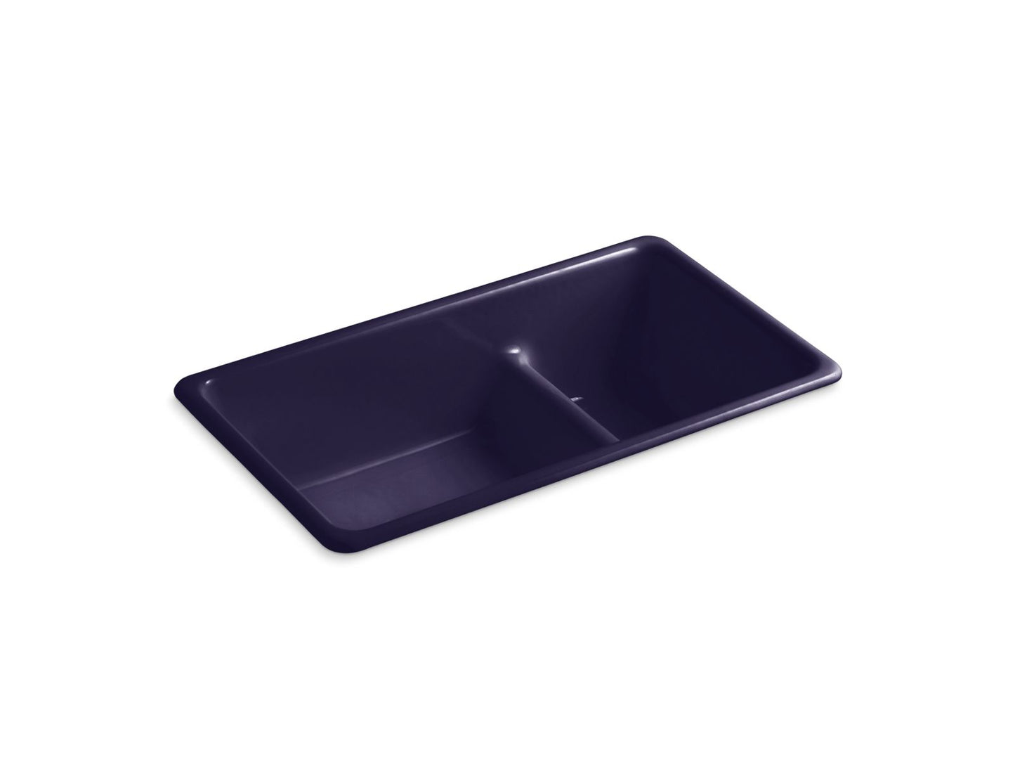 KOHLER K-6625 Iron/Tones Smart Divide 33" top-/undermount double-bowl kitchen sink