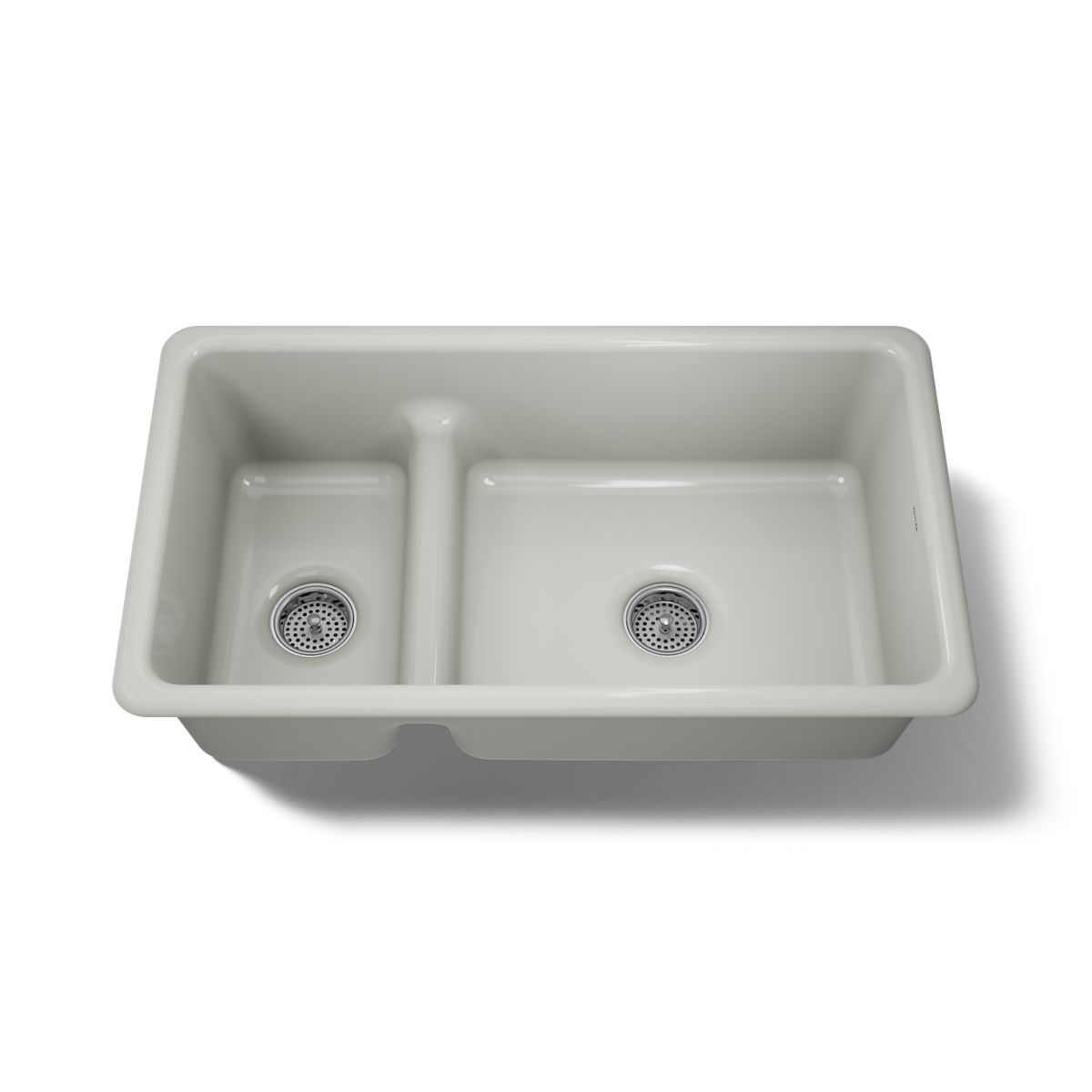 KOHLER K-6625 Iron/Tones Smart Divide 33" top-/undermount double-bowl kitchen sink