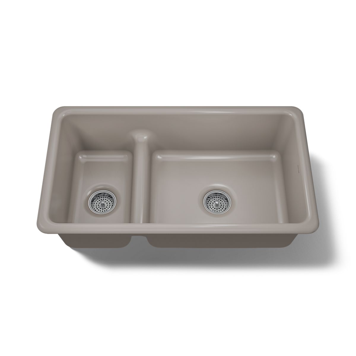 KOHLER K-6625 Iron/Tones Smart Divide 33" top-/undermount double-bowl kitchen sink