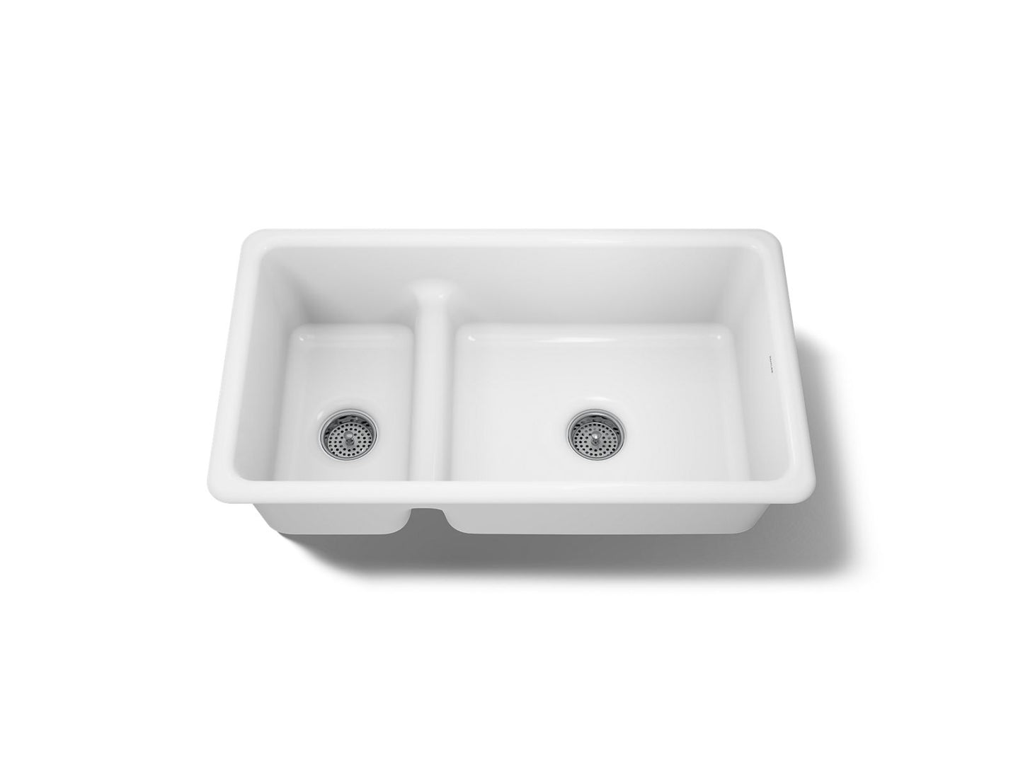 KOHLER K-6625 Iron/Tones Smart Divide 33" top-/undermount double-bowl kitchen sink
