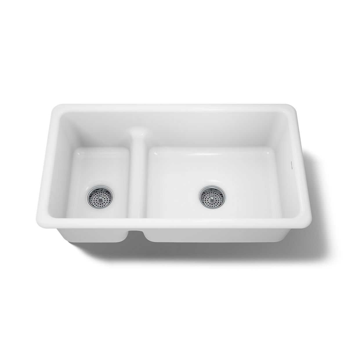 KOHLER K-6625 Iron/Tones Smart Divide 33" top-/undermount double-bowl kitchen sink