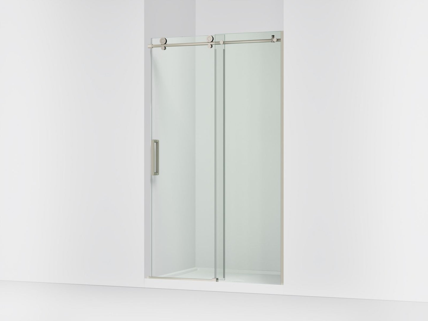 KOHLER K-701695-L Composed Sliding shower door, 78" H x 44-1/8 - 47-7/8" W, with 3/8" thick Crystal Clear glass