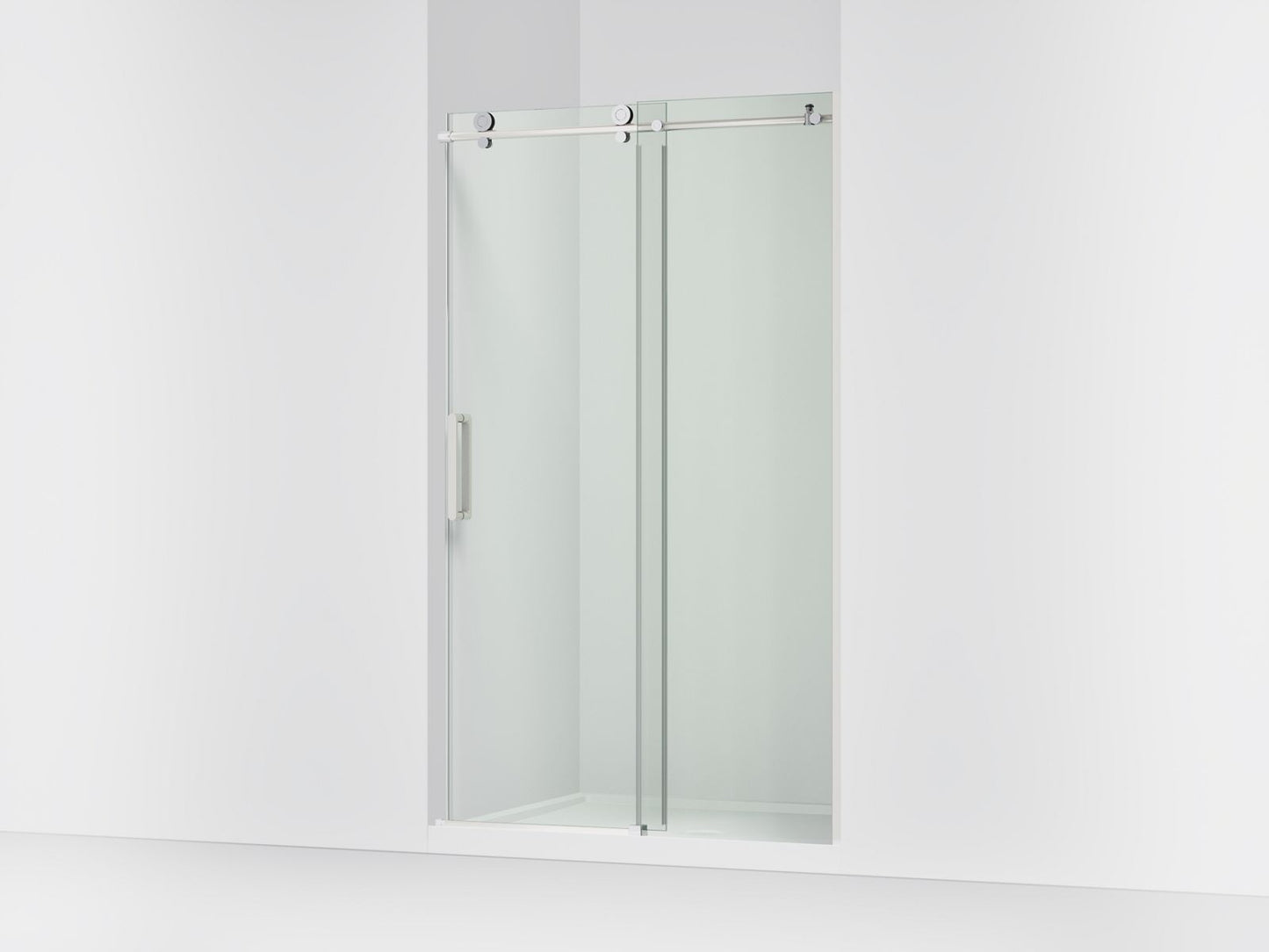 KOHLER K-701695-L Composed Sliding shower door, 78" H x 44-1/8 - 47-7/8" W, with 3/8" thick Crystal Clear glass