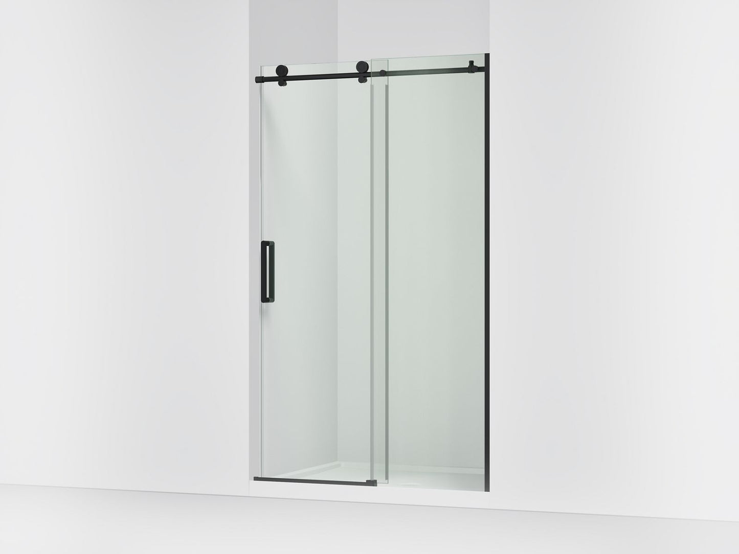 KOHLER K-701695-L Composed Sliding shower door, 78" H x 44-1/8 - 47-7/8" W, with 3/8" thick Crystal Clear glass
