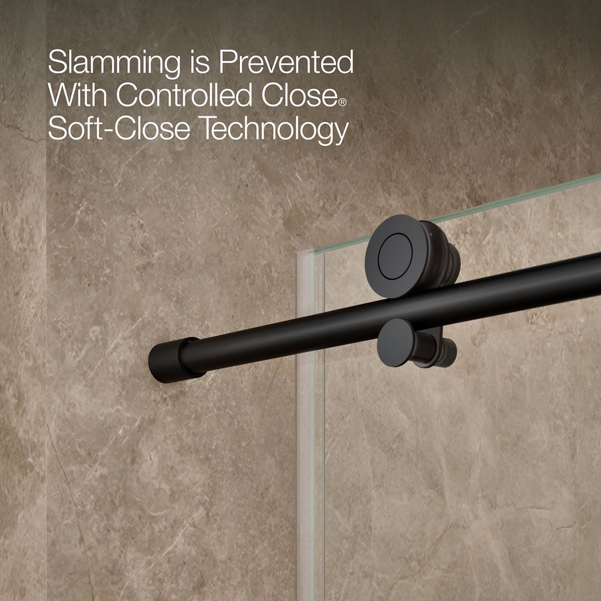 KOHLER K-701696-G81 Composed 78" sliding shower door with 3/8"-thick glass