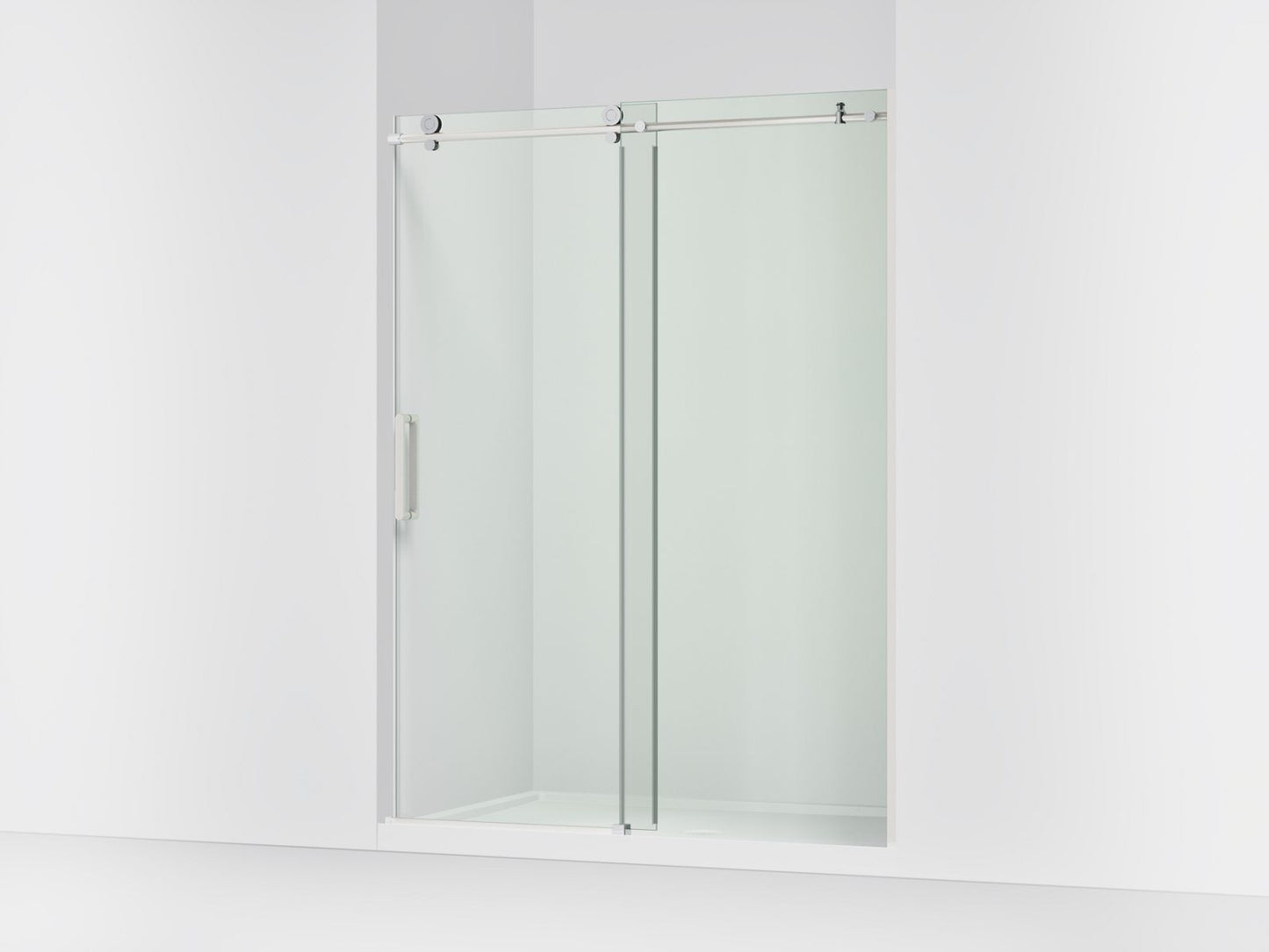 KOHLER K-701696-L Composed Sliding shower door, 78" H x 56-1/8 - 59-7/8" W, with 3/8" thick Crystal Clear glass