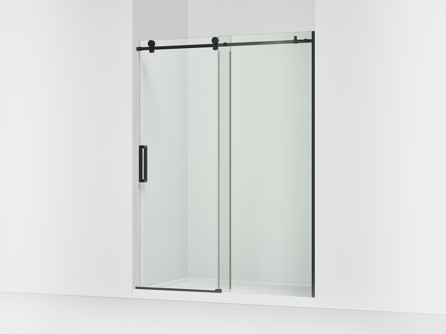 KOHLER K-701696-L Composed Sliding shower door, 78" H x 56-1/8 - 59-7/8" W, with 3/8" thick Crystal Clear glass