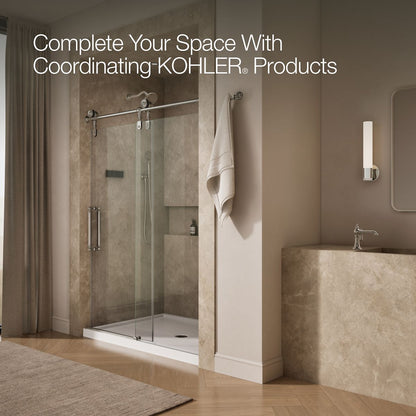 KOHLER K-701724-10L Artifacts 80-7/8" H sliding shower door with 3/8"-thick glass