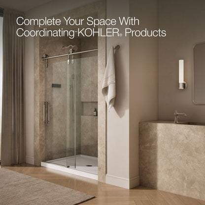 KOHLER K-701725-10L Artifacts 80-7/8" H sliding shower door with 3/8"-thick glass