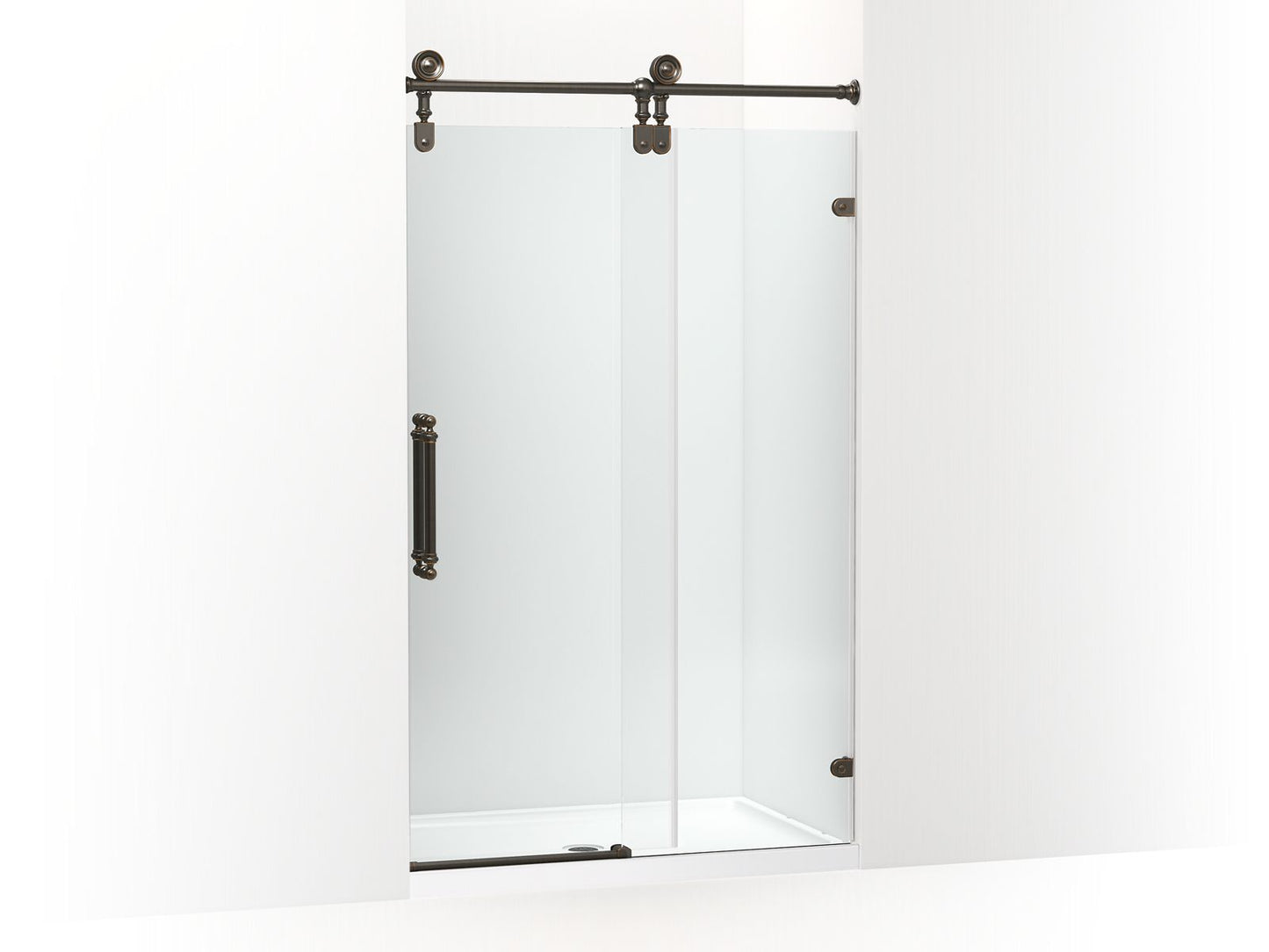 KOHLER K-701726-10L Artifacts 80-7/8" H sliding shower door with 3/8"-thick glass