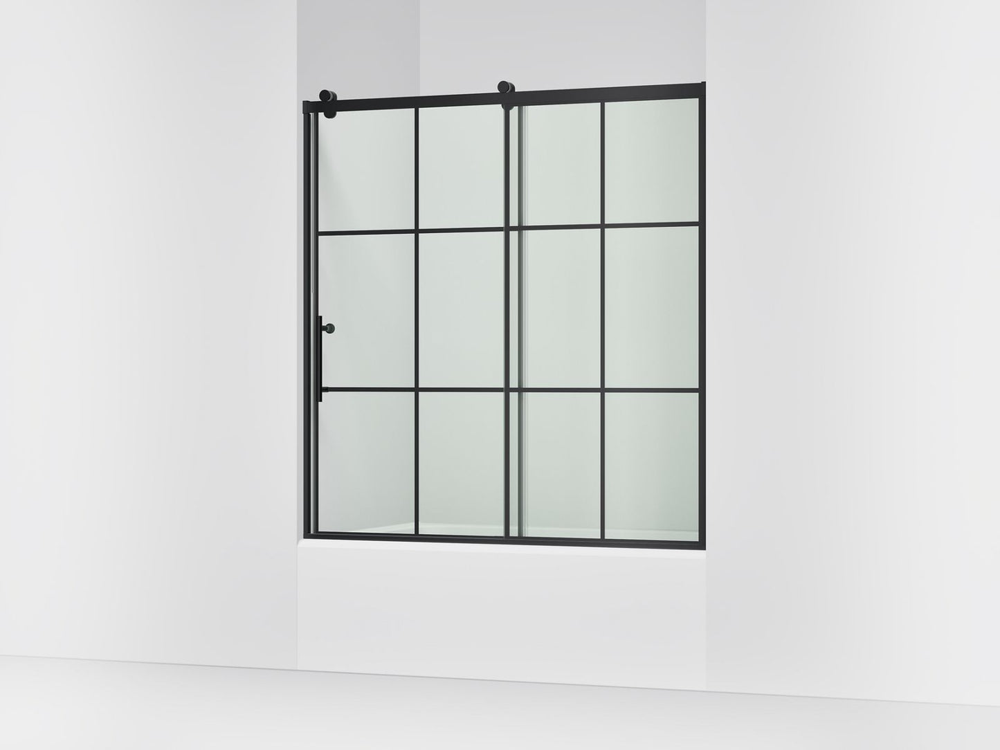 KOHLER K-702253-10G79 Rely 62-1/2" H sliding bath door with 3/8"-thick glass